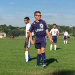 First JV Soccer Game for Trevor